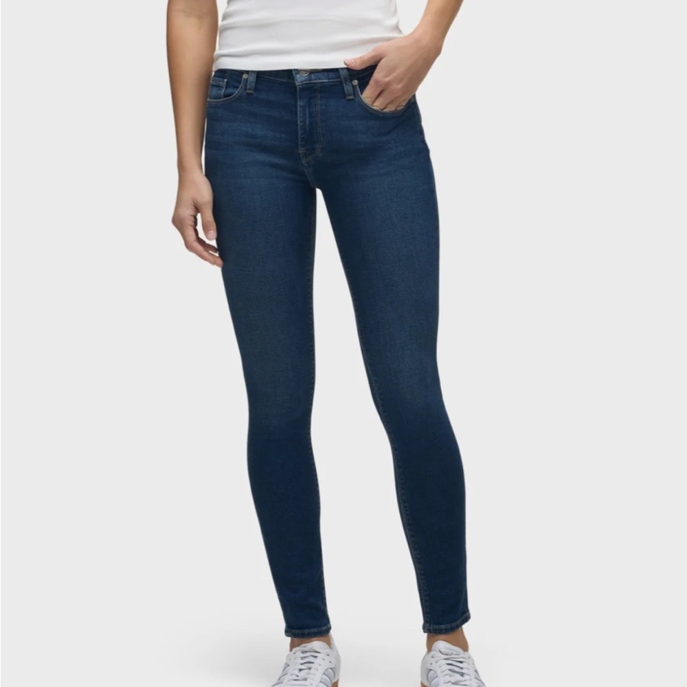Hudson Nico Mid-Rise Super Skinny Ankle Jean Classic Blue Women's Jeans 29 Denim